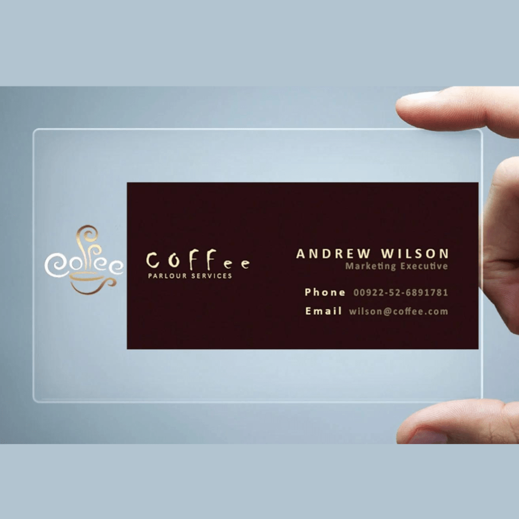 Transparent Visiting Card