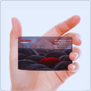 Transparent Visiting Card