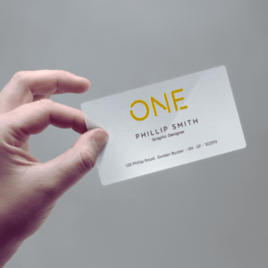 Transparent Visiting Card