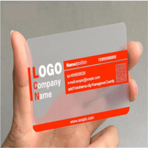 Transparent Visiting Card