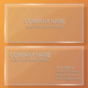 Transparent Visiting Card