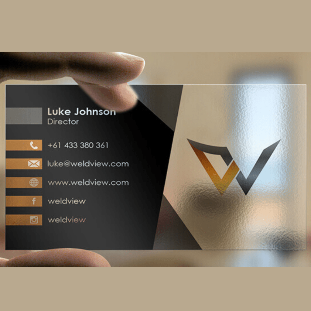 Transparent Visiting Card