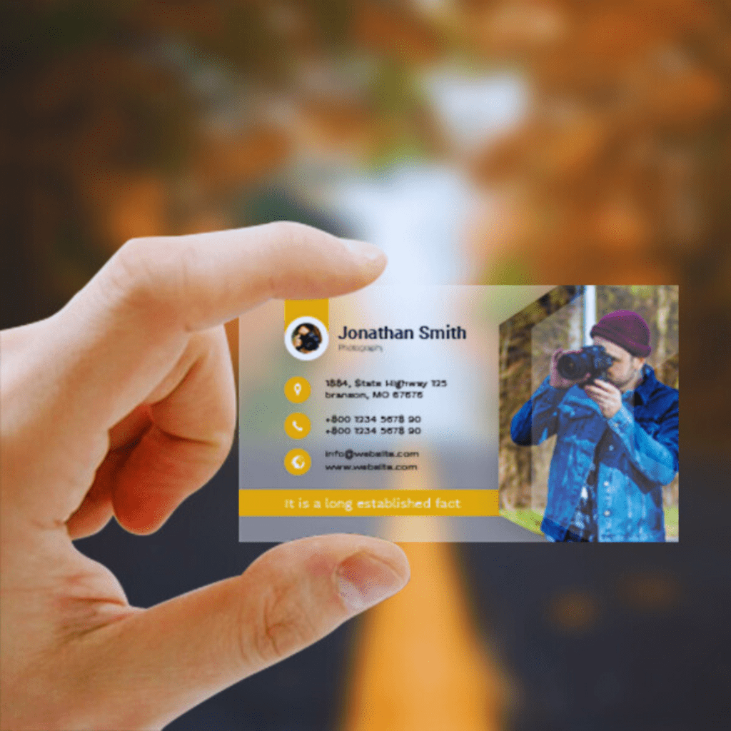 Transparent Visiting Card