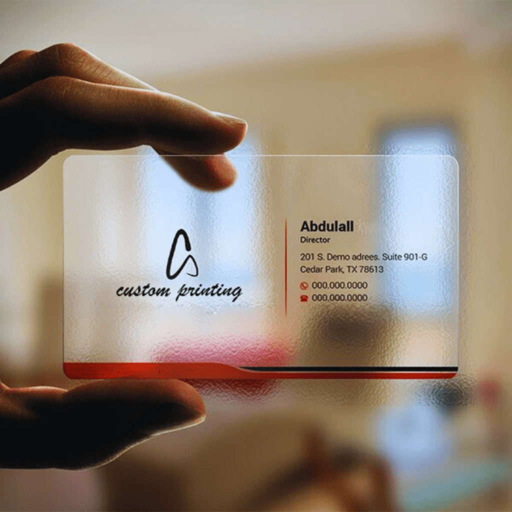 Transparent Visiting Card
