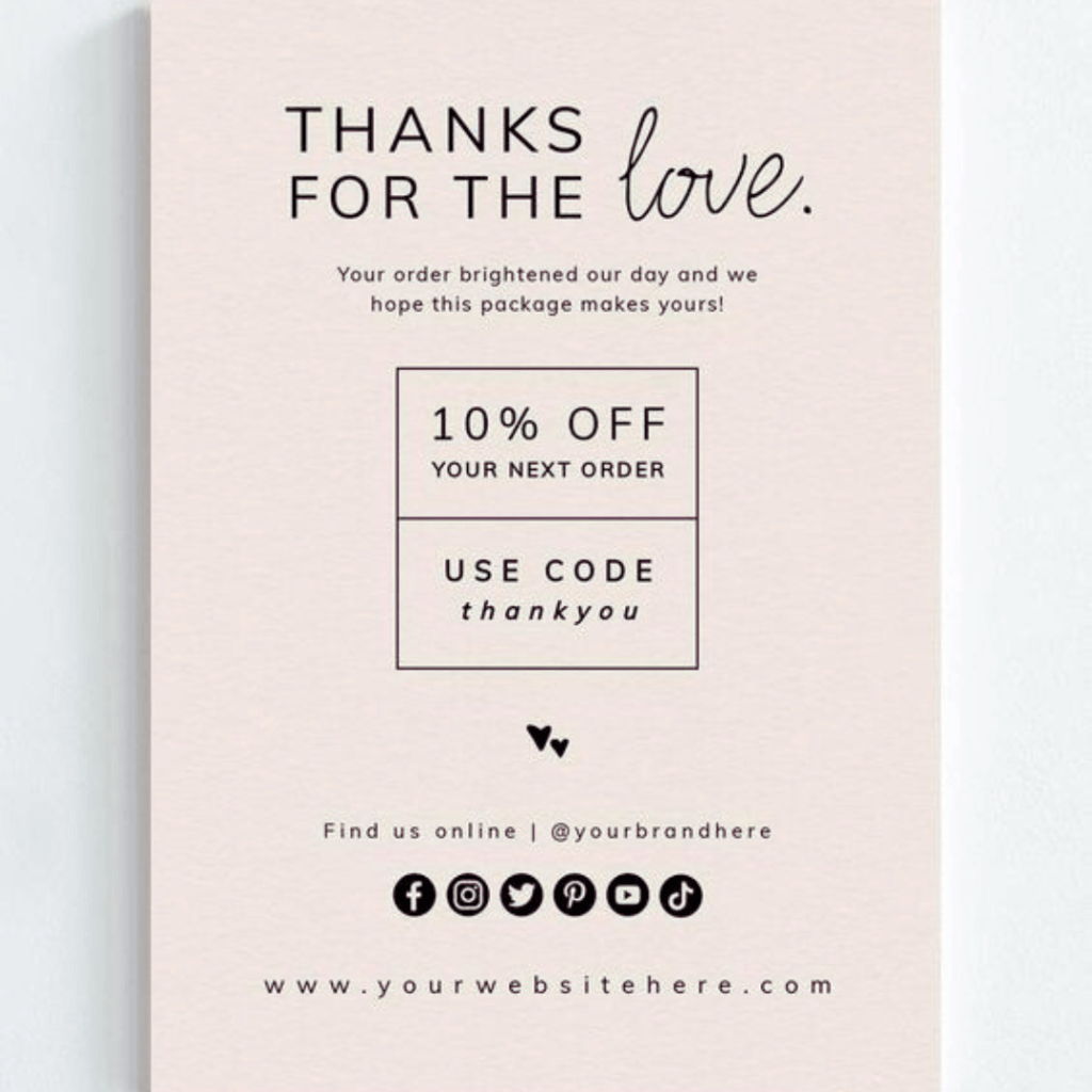 Thank u card