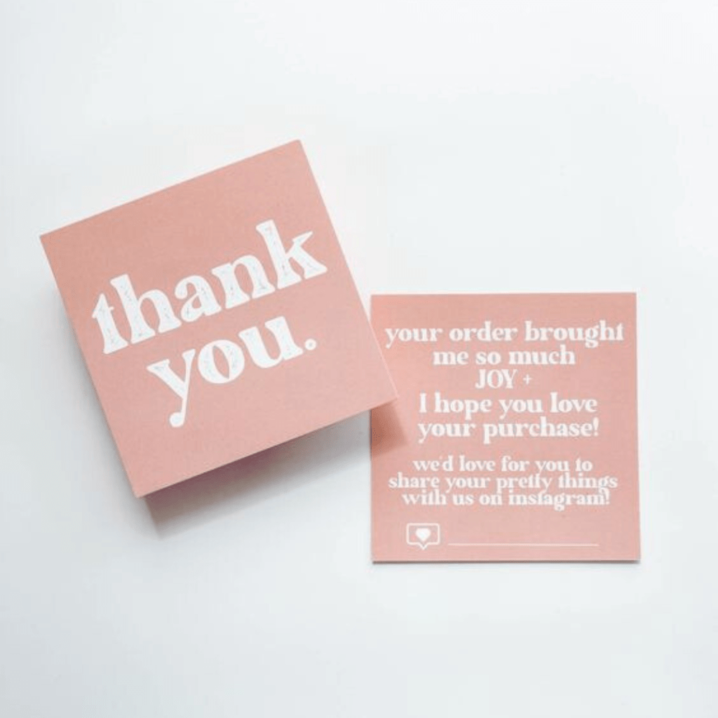Thank u card