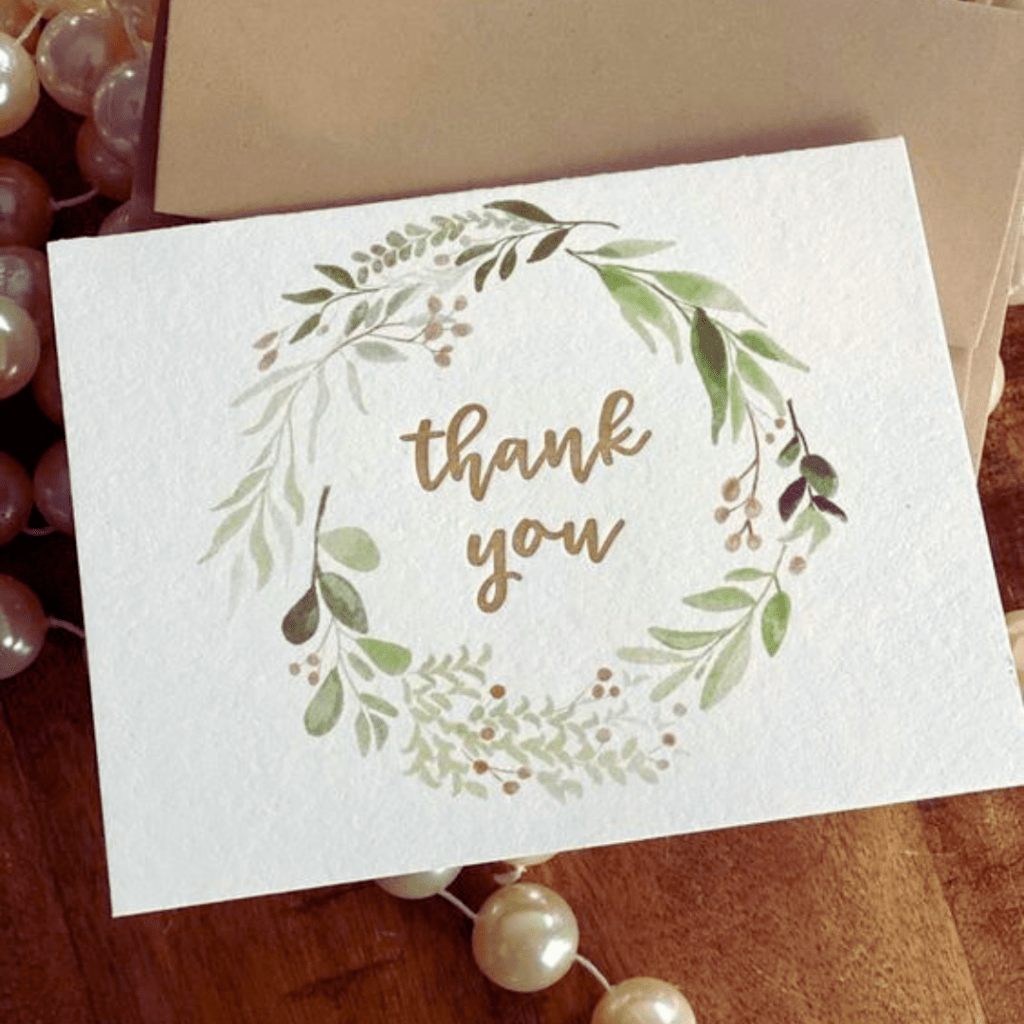 Thank u card