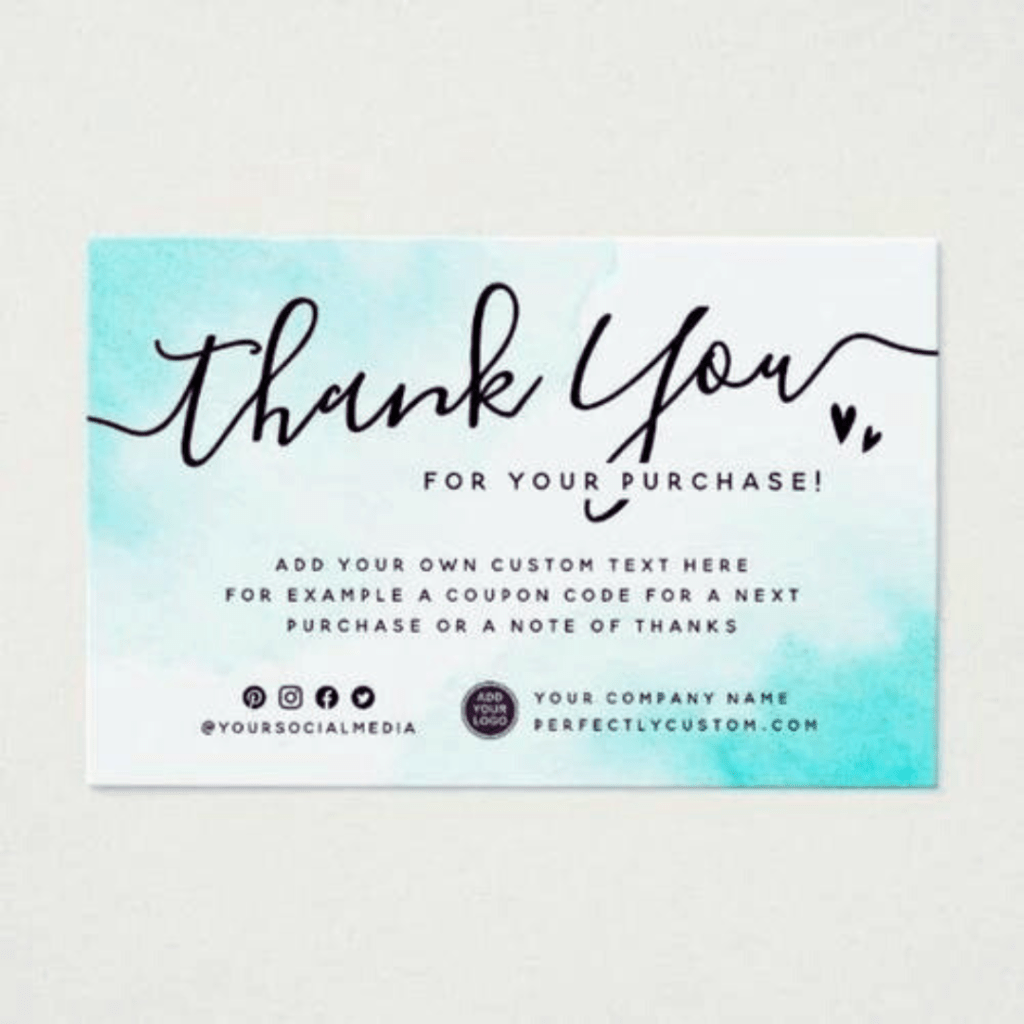 Thank u card