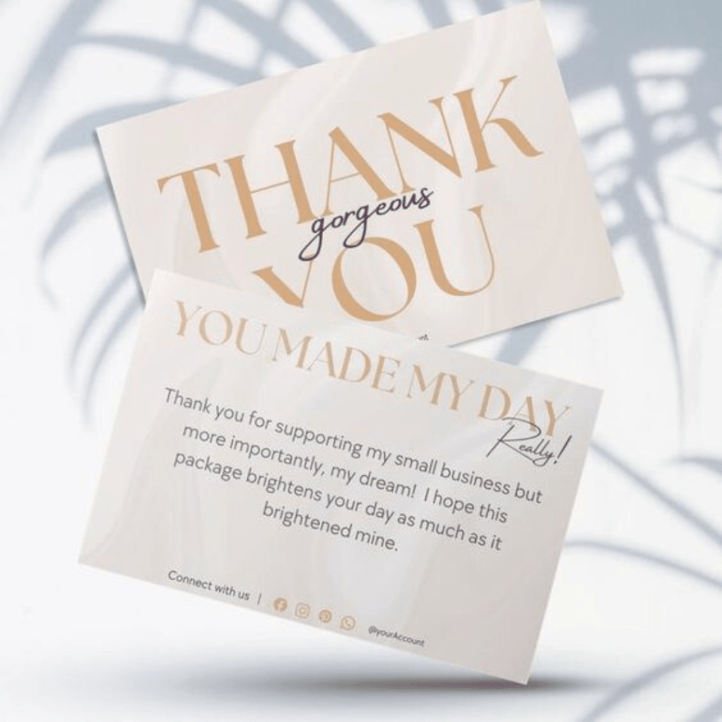 Thank u card