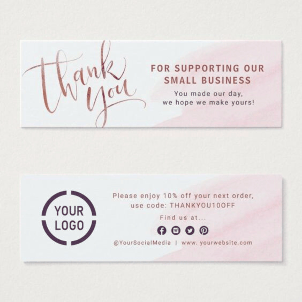 Thank u card
