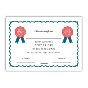 Custom certificate