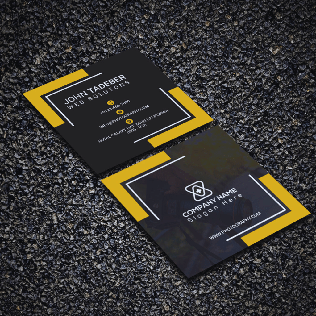 square visiting card