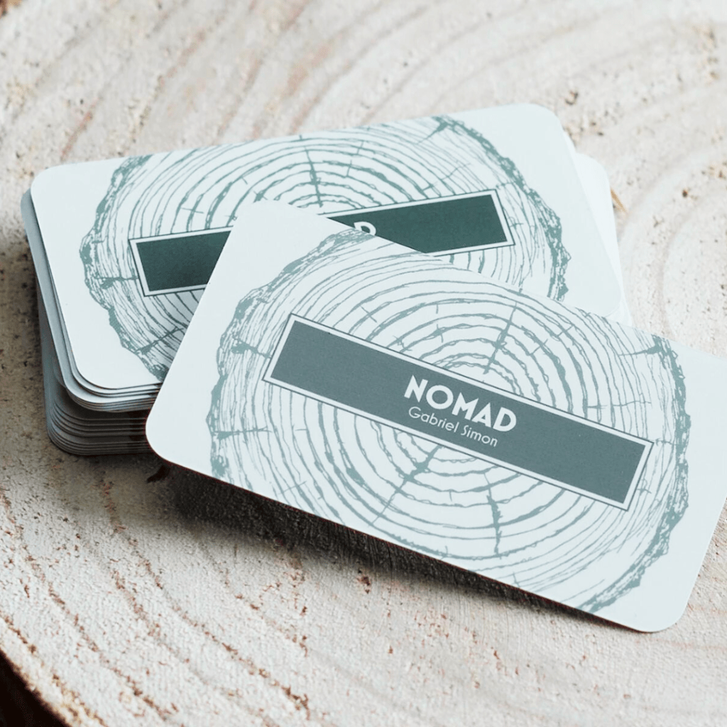 round corner visiting card