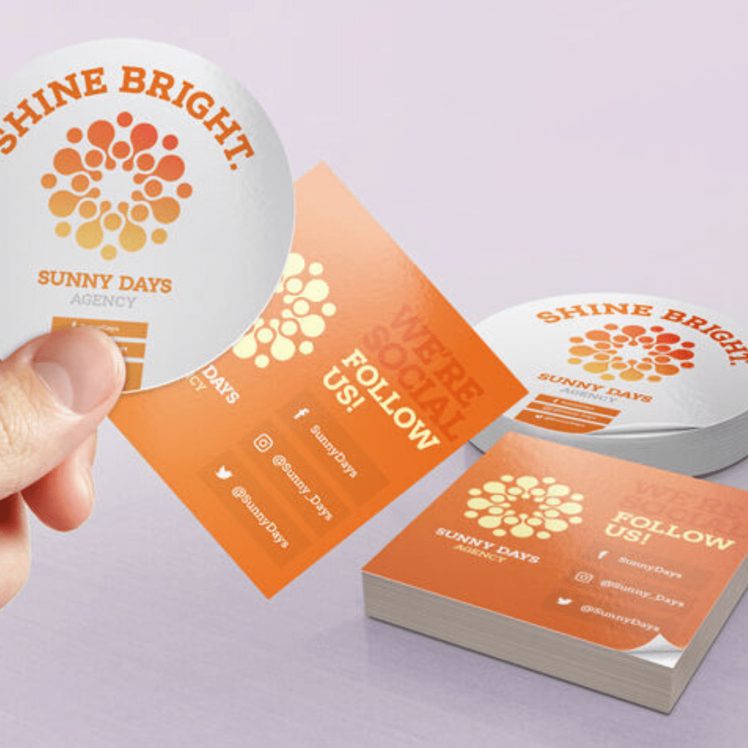 Visiting Card Sticker