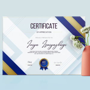 Custom certificate