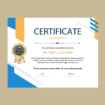Custom certificate