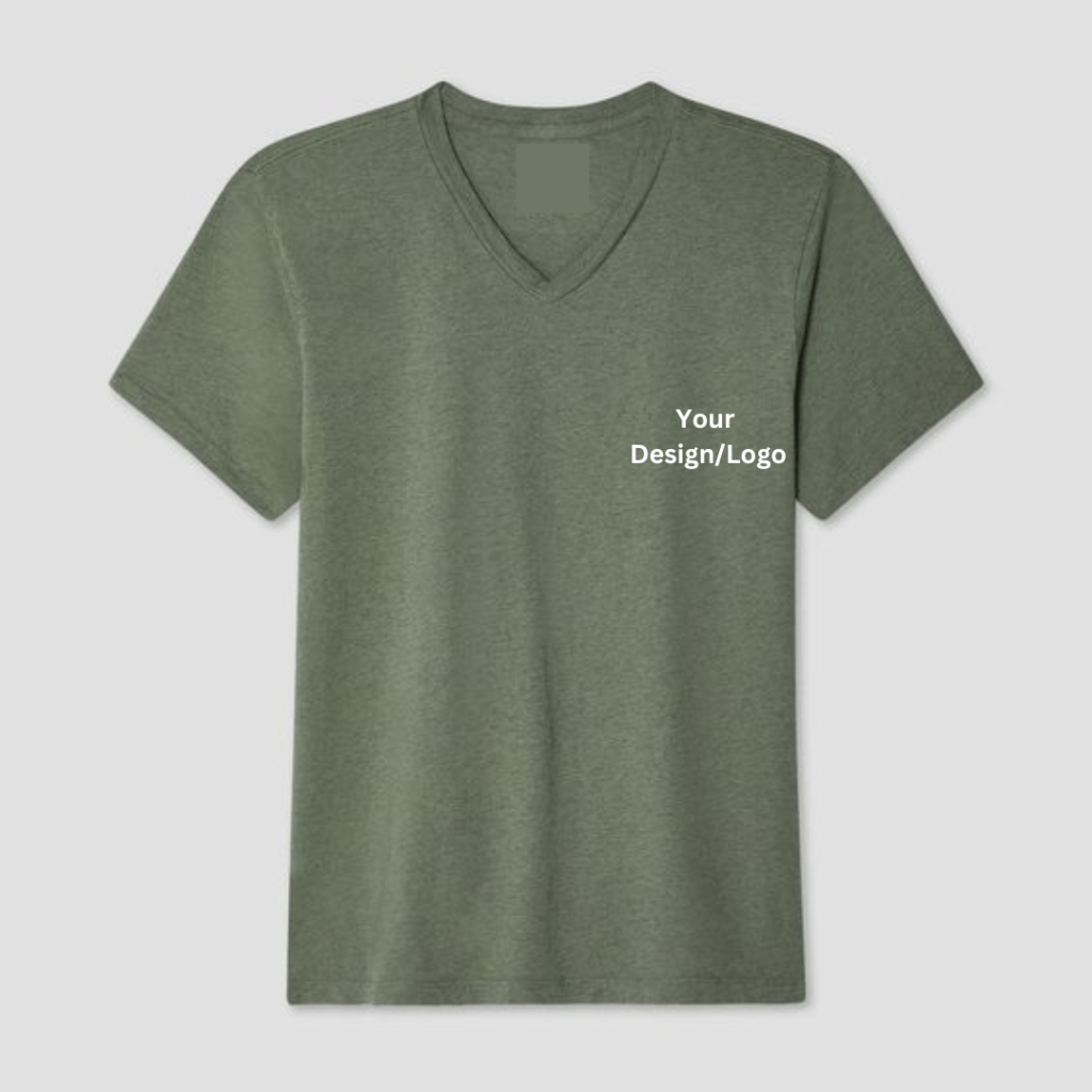 Custom Print V Neck T-shirt